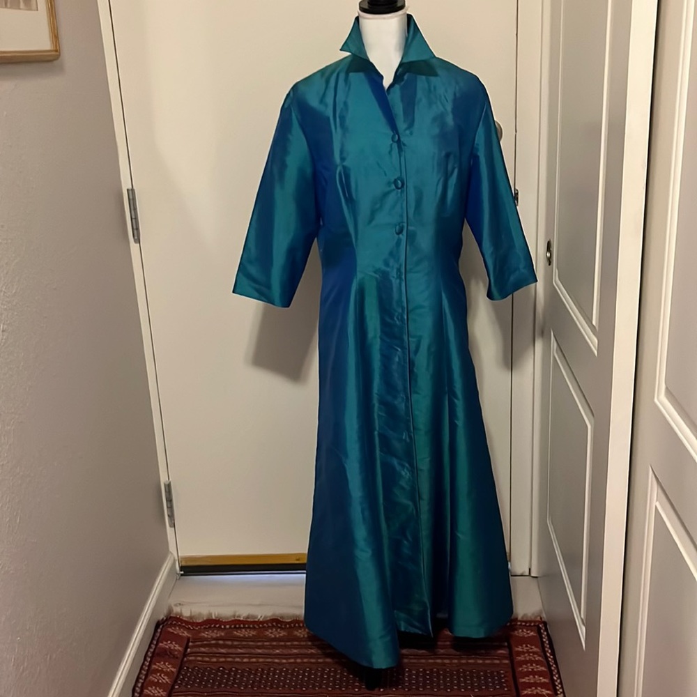 Silk Shantung Opera Coat - Handmade by Professional Dressmaker VINTAGE